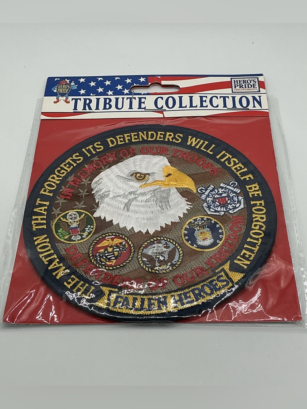 Hero's Pride Tribute Collection 5” Patch Fallen Heroes In Memory of Our Troops